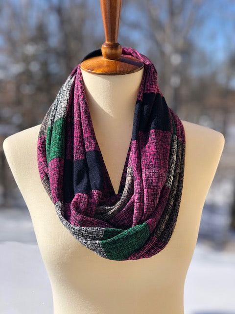Kids/Teen Colorful Patched Infinity Scarf - Only ONE Available
